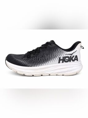 HOKA ONE ONE Women’s Rincon Running Shoes Size 6.5 Black White Lightweight